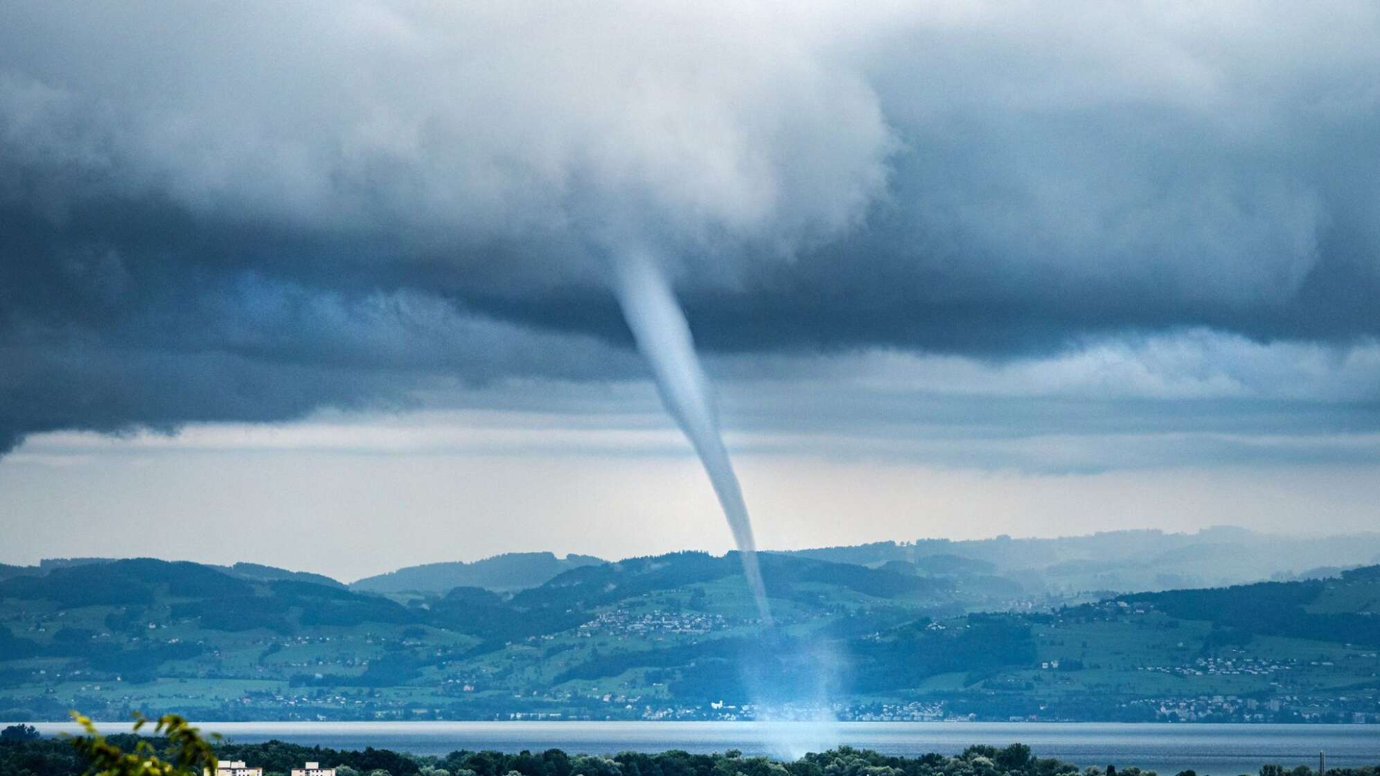 Wasserhose über dem Bodensee