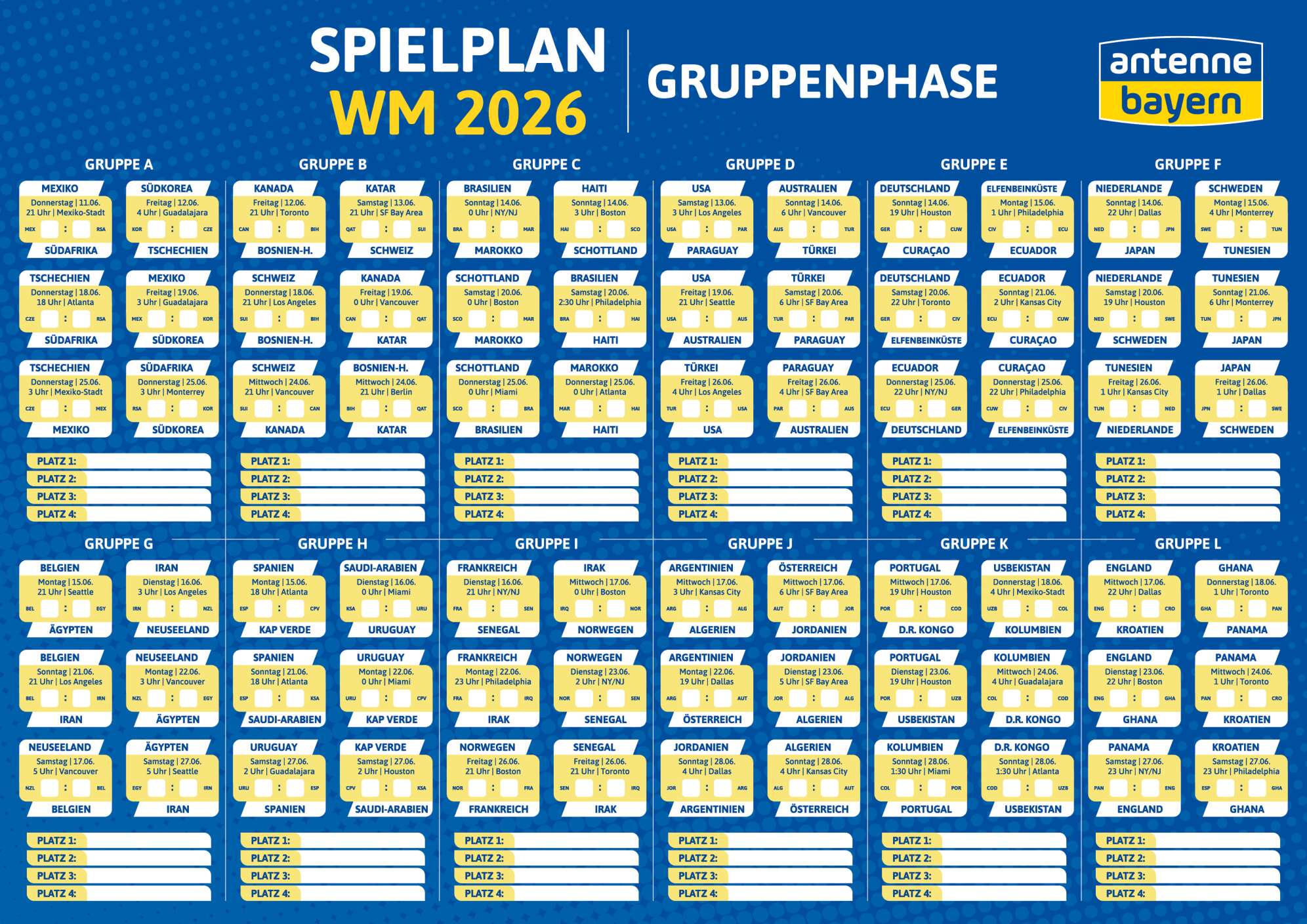 Spielplan