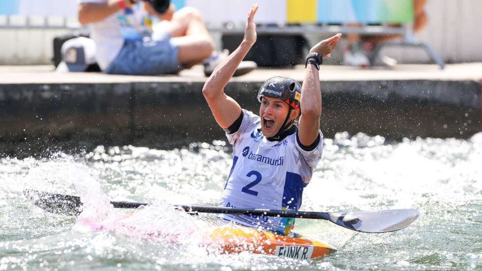 Slalomkanutin Ricarda Funk gewinnt Heim-Weltcup in Augsburg