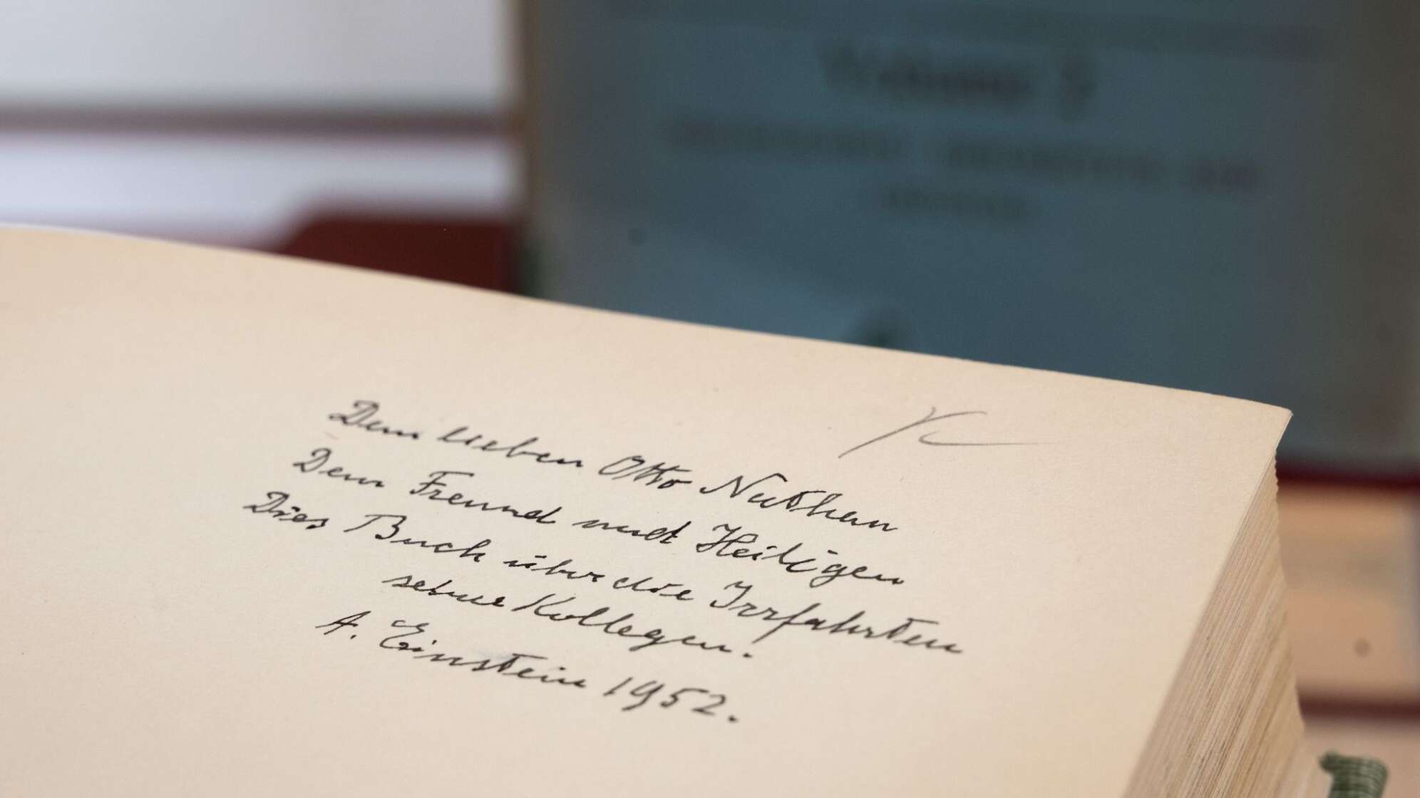 Widmung von Albert Einstein in Dortmund aufgetaucht