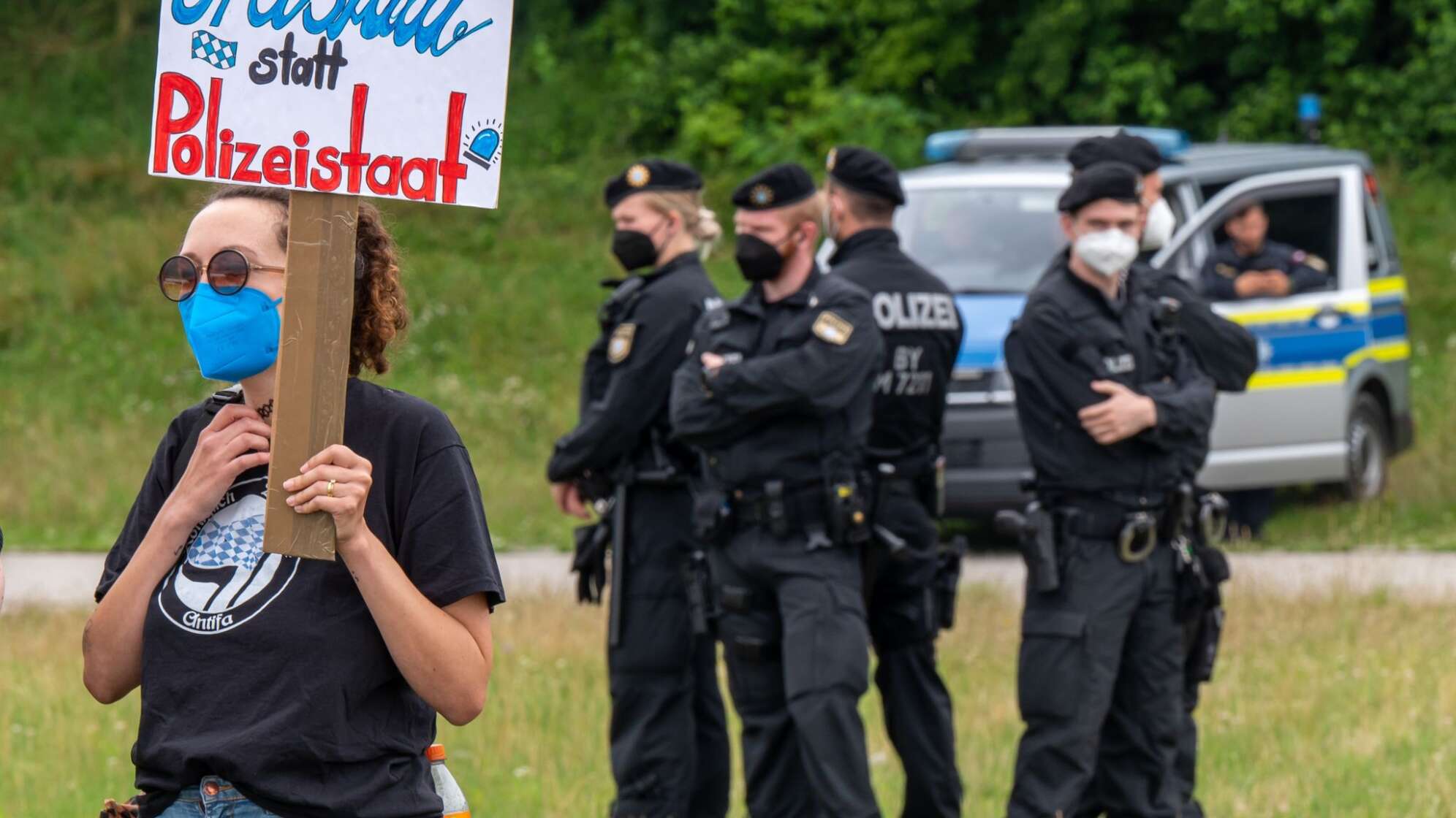 Demonstration gegen Polizeiaufgabengesetz