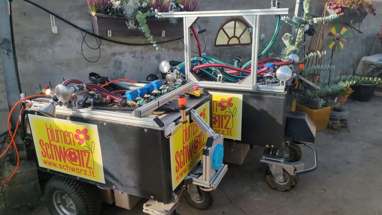 Ein Gießroboter