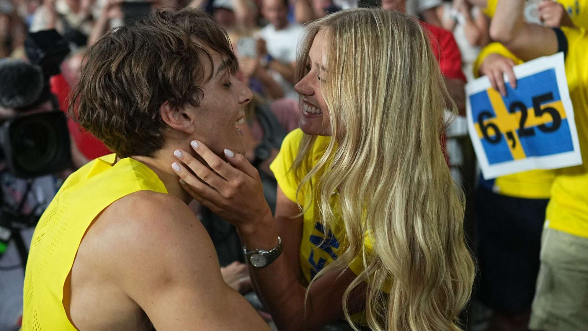 Armand Duplantis und seine Frau Desire Inglander