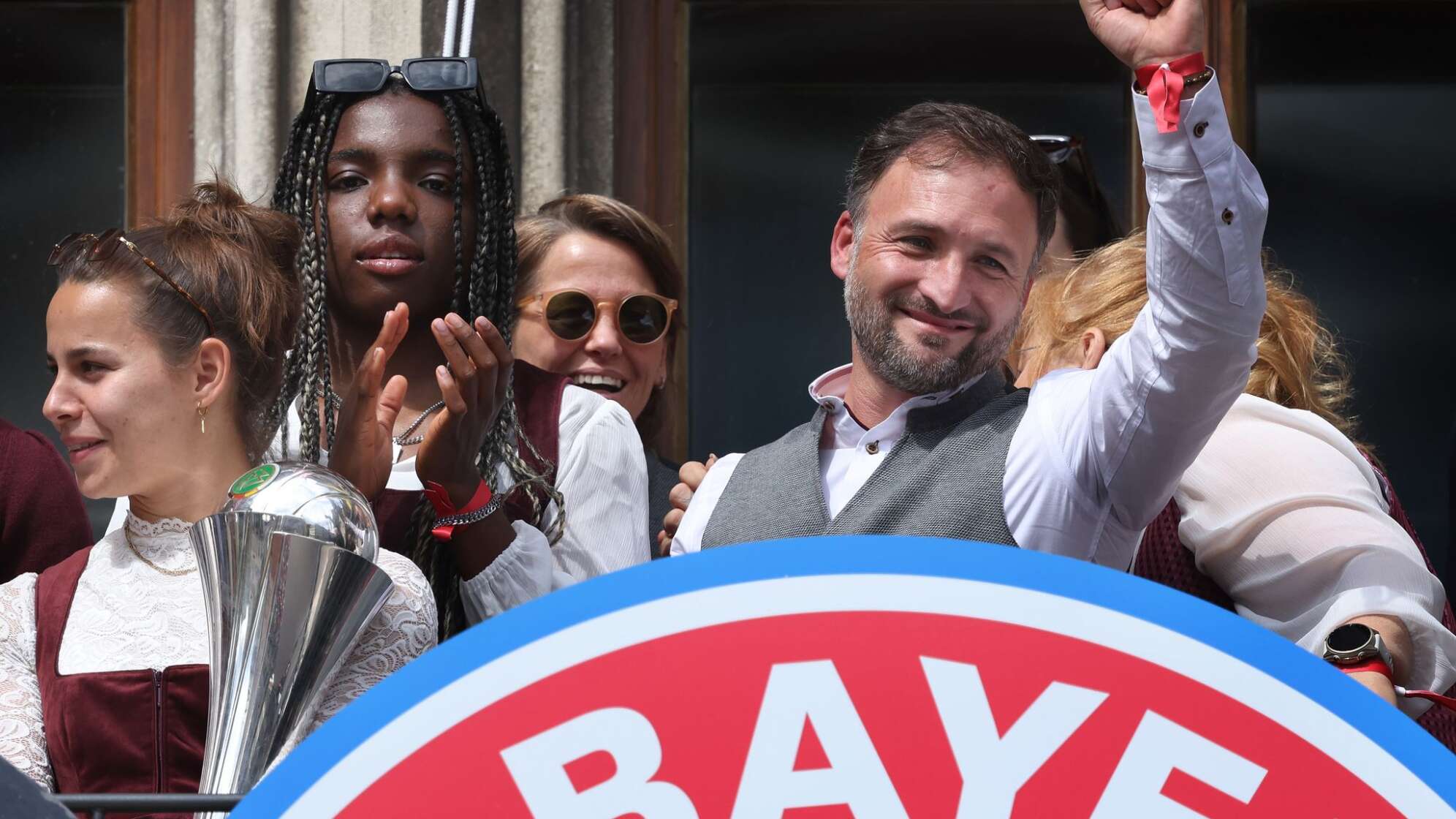 Empfang für Frauen-Fußball-Team des FC Bayern München