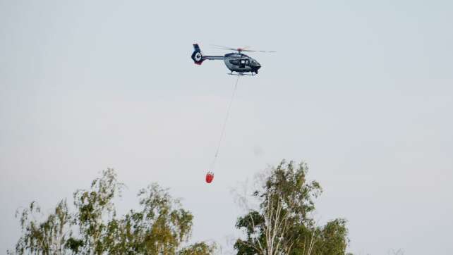 Gohrischheide: Feuerwehr hält Waldbrand-Fläche über Nacht