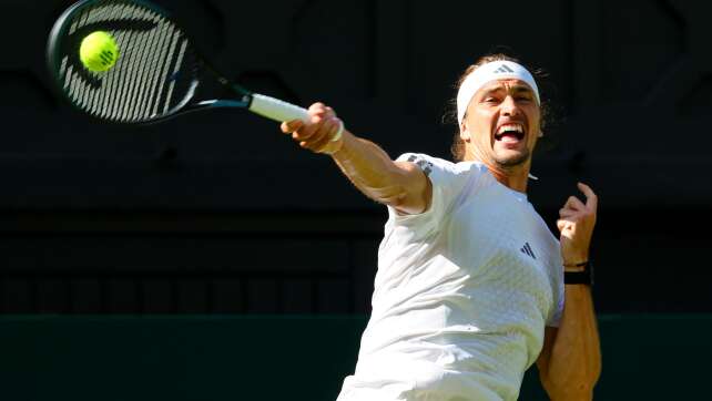Zverev zieht nach Satzverlust in zweite Wimbledon-Runde ein