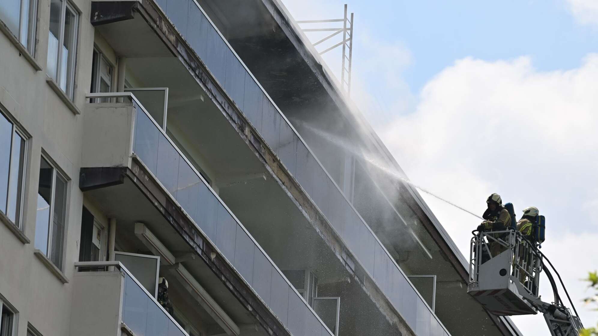 Wohnhaus-Brand in Belgien