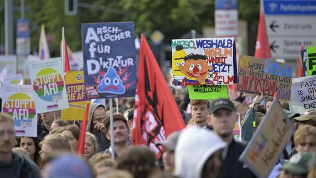 Meist bunt und friedlich: Tausendfacher Protest gegen AfD