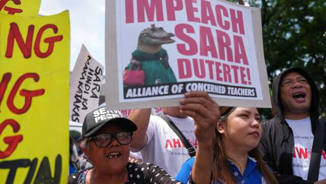 Impeachment-Prozess gegen philippinische Vizepräsidentin
