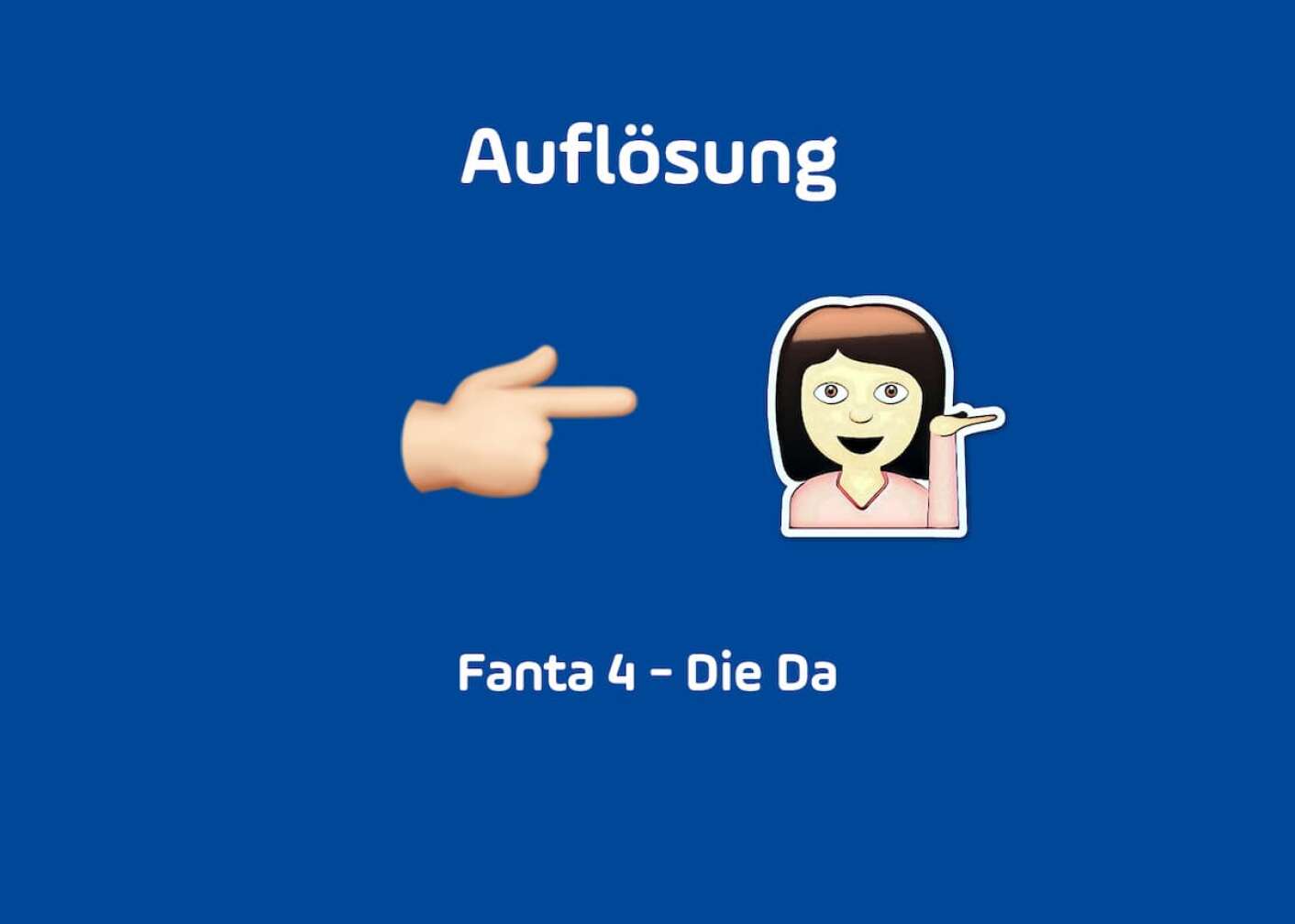 Emoji die Eine Auflösung