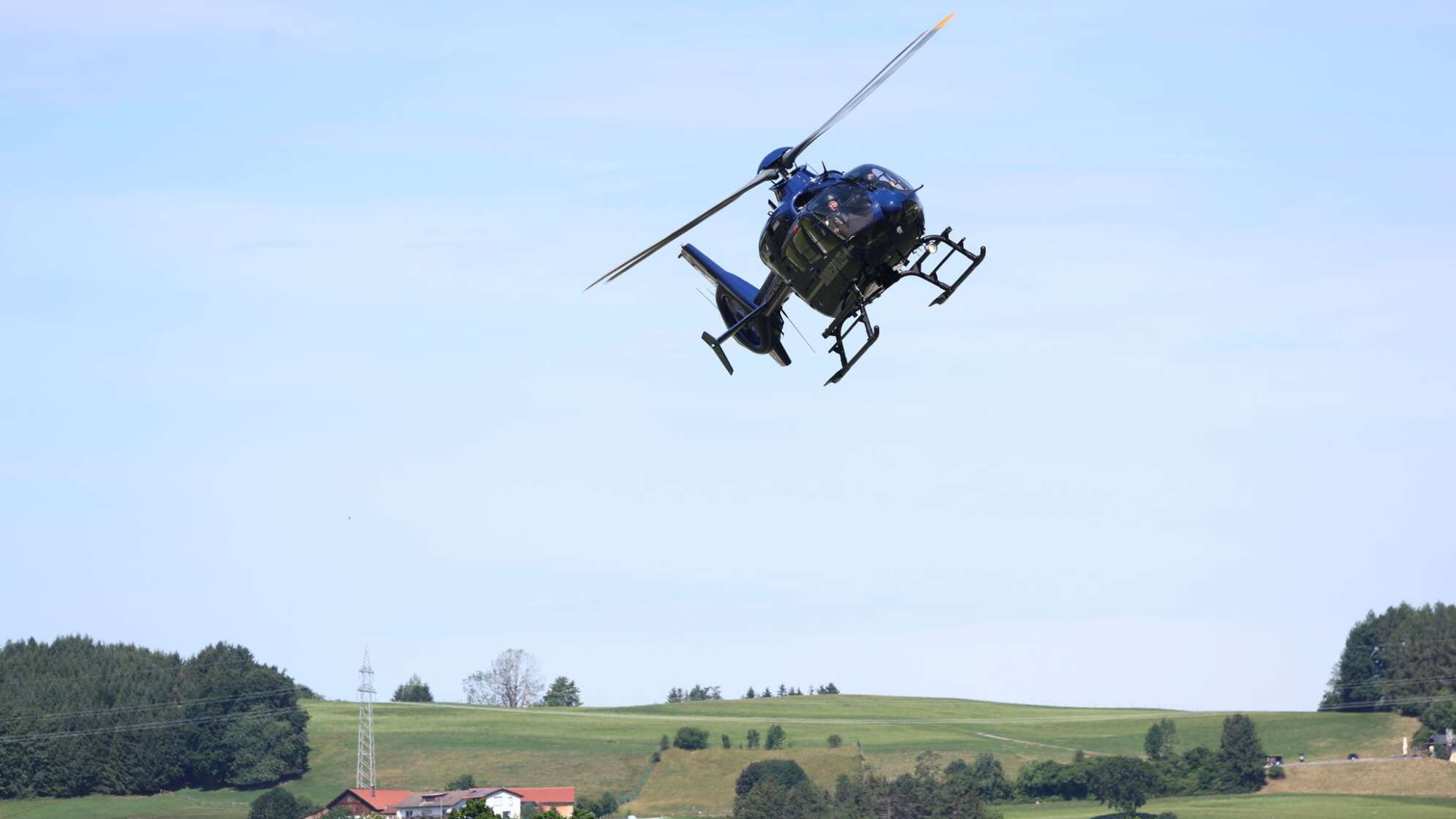 Messung von Radioaktivität aus Hubschrauber