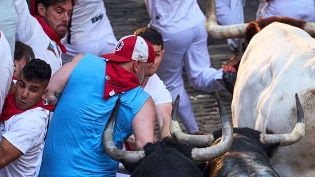 Verletzte auch bei zweiter Stierhatz in Pamplona