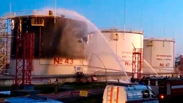 Drohnen setzten russische Öldepots und Raffinerie in Brand