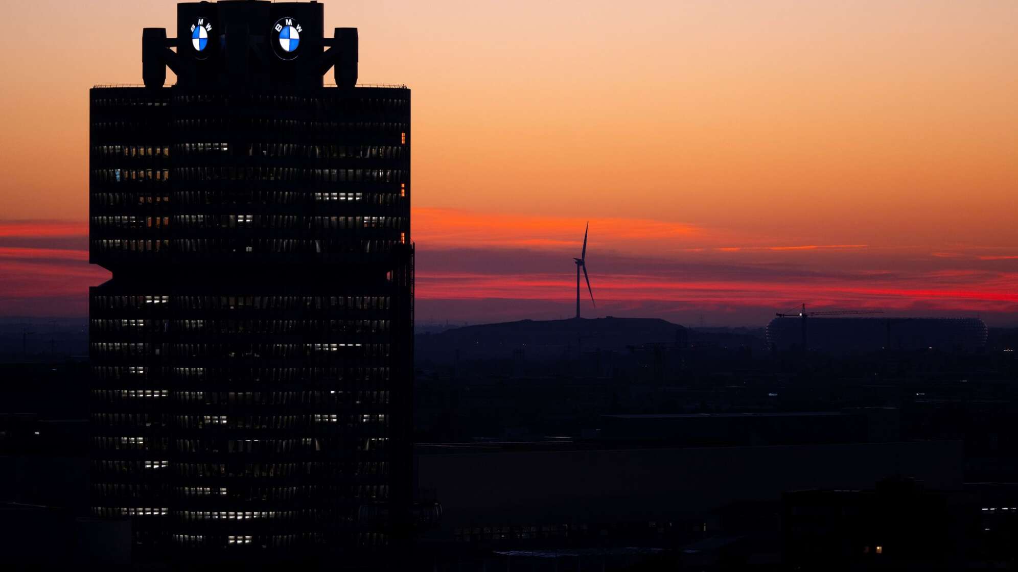 Sonnenaufgang in München