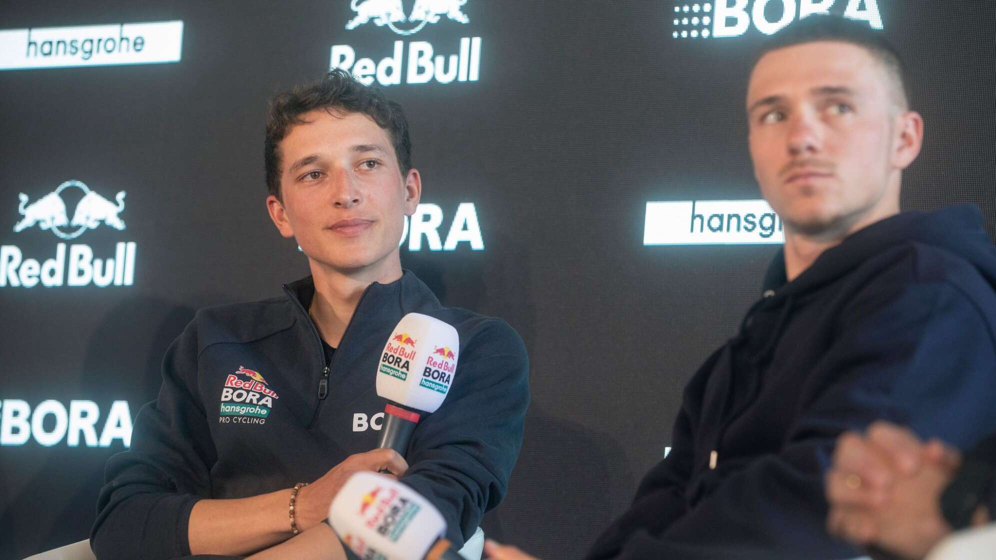 Florian Lipowitz und Remco Evenepoel