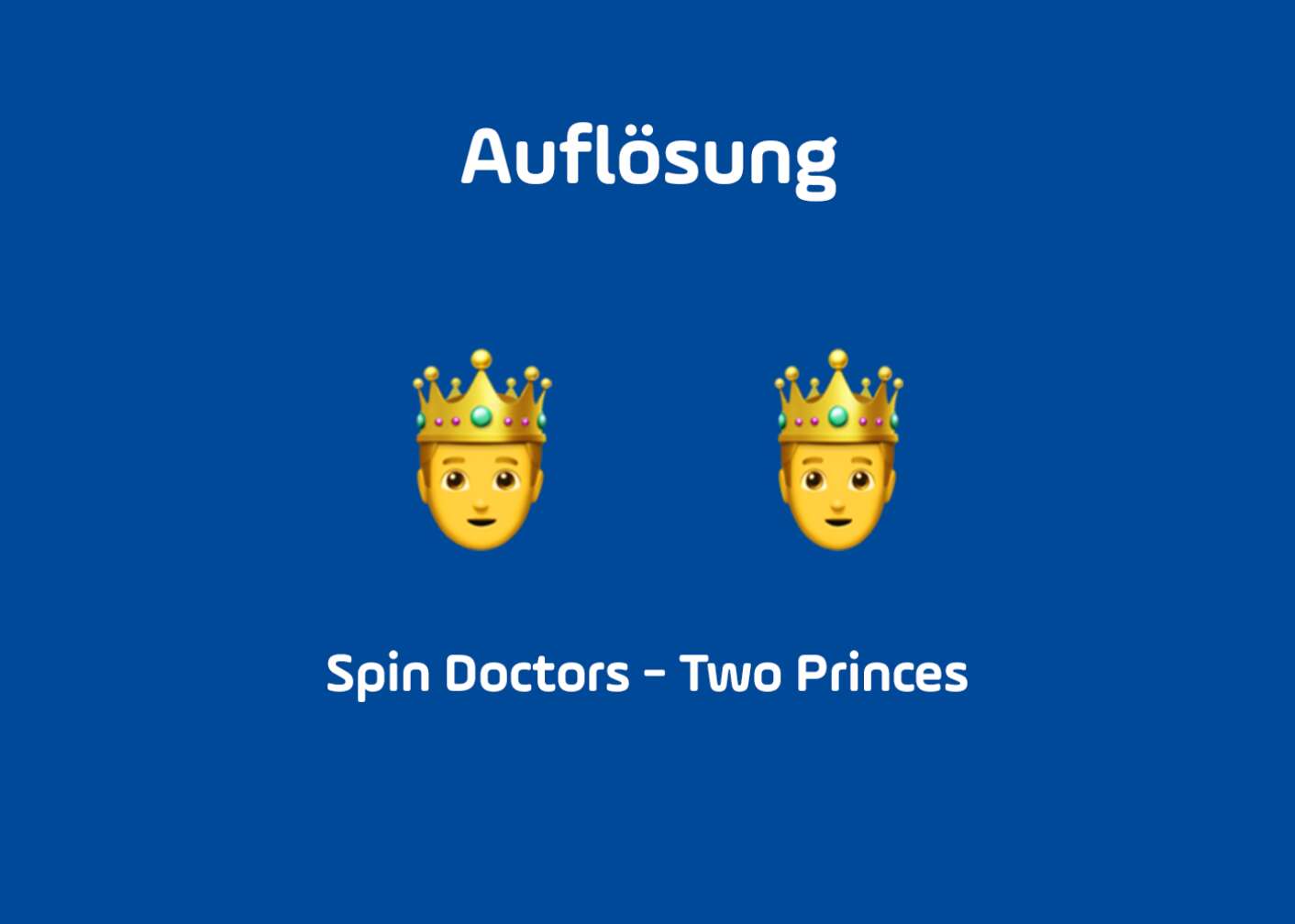 Emoji zwei Prinzen Auflösung