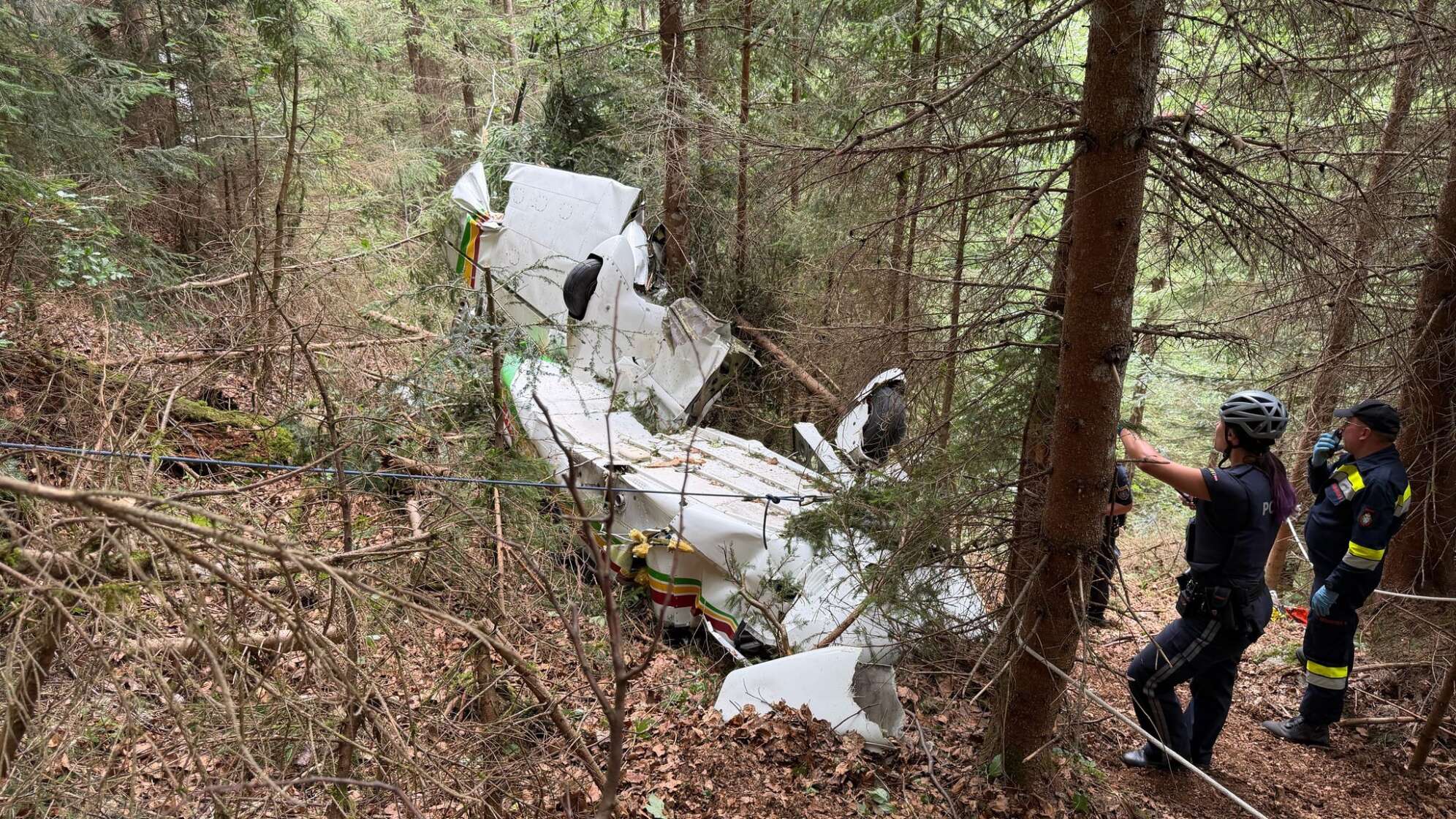 Absturz eines Kleinflugzeugs in Österreich