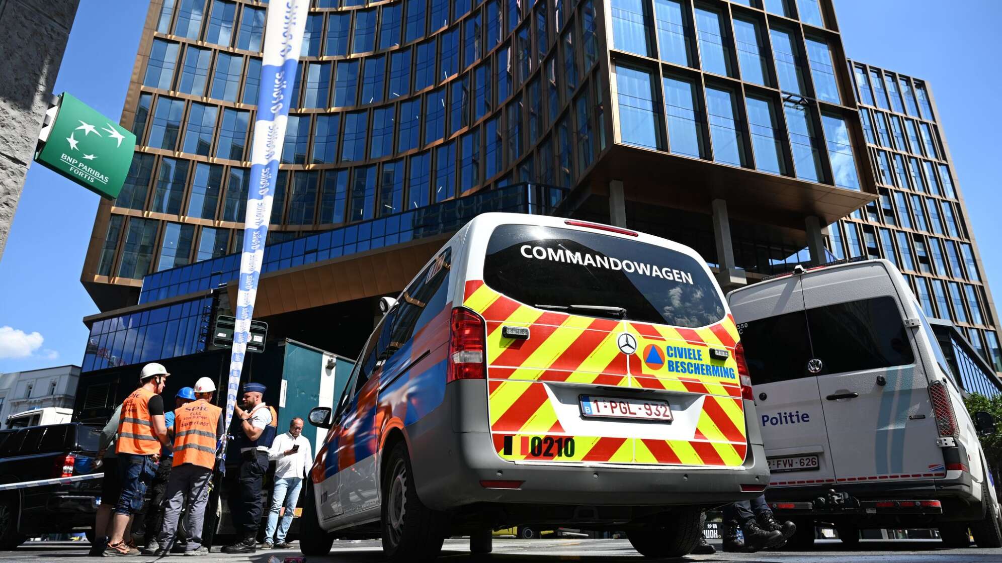 Gebäudebrand in Brüssel