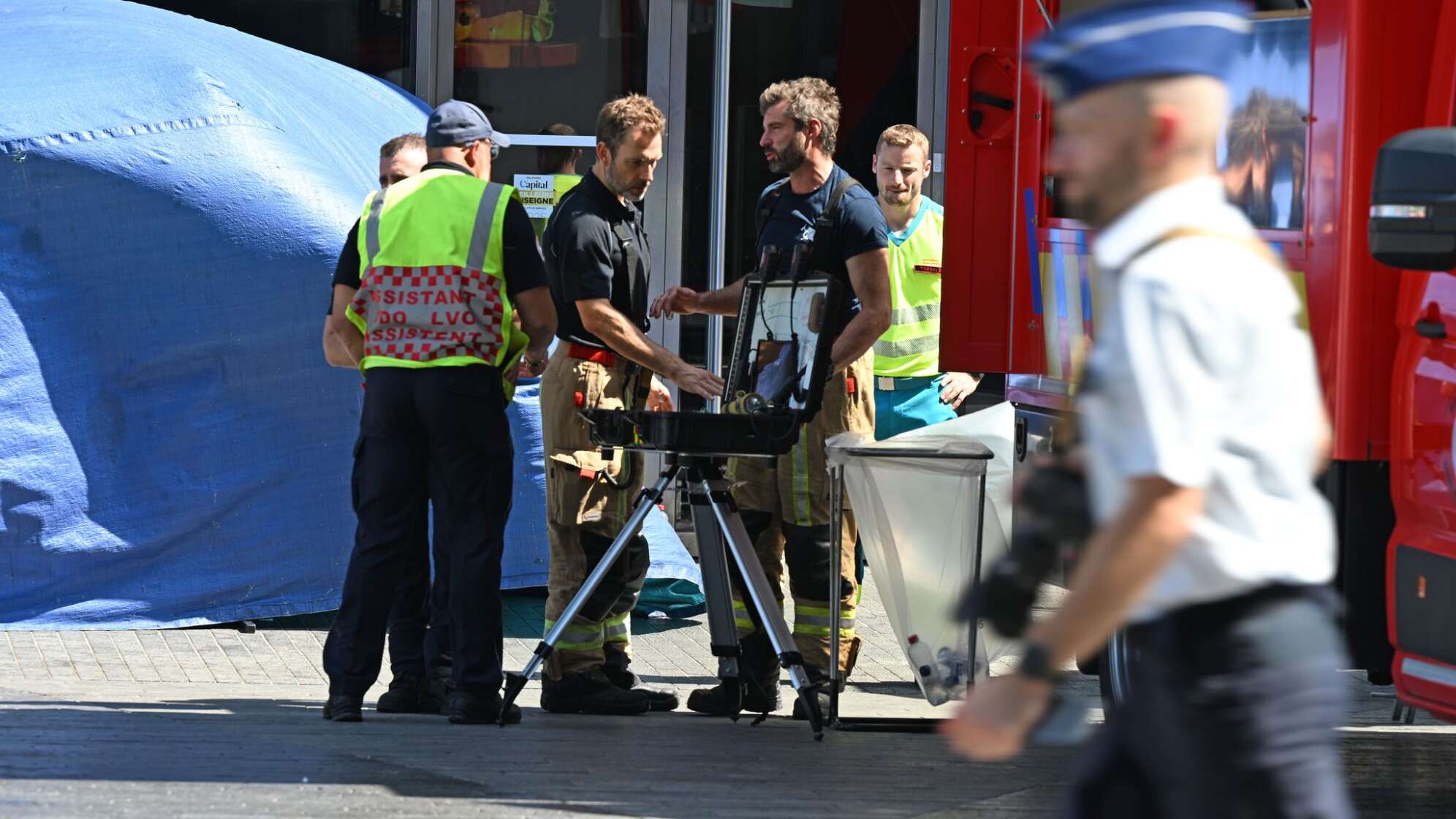 Gebäudebrand in Brüssel