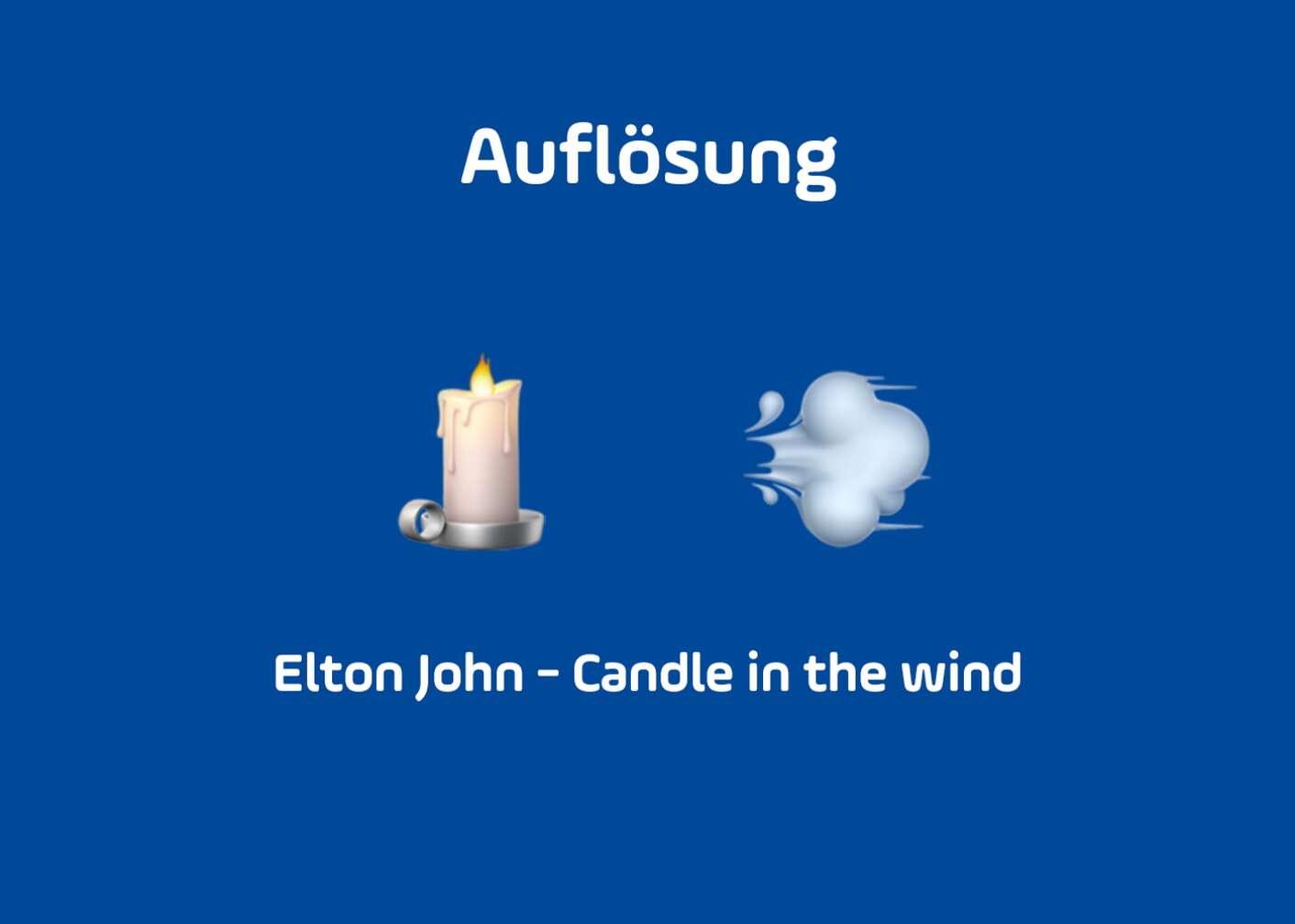 Emoji Kerze im Wind Auflösung