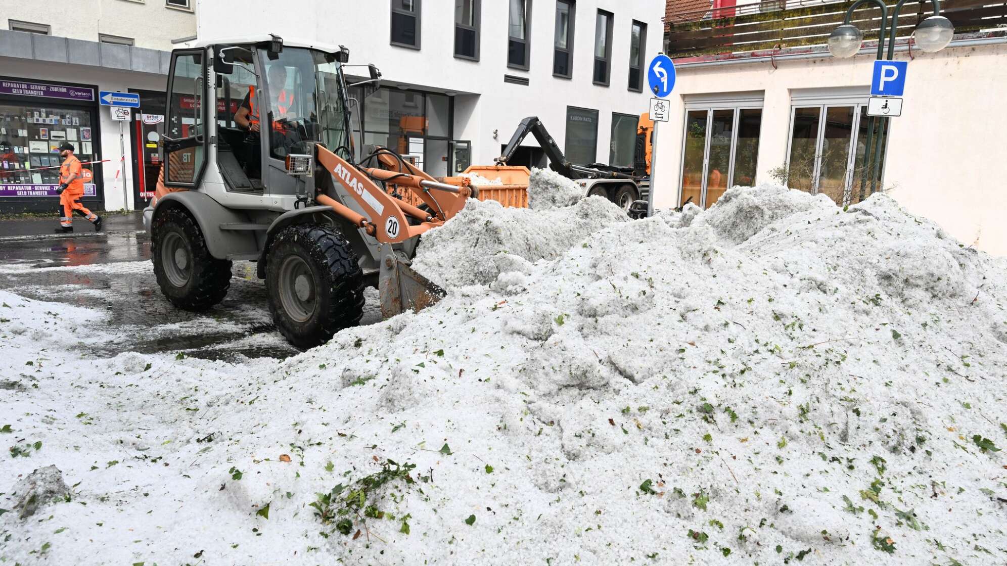Unwetter in Baden-Württemberg - Hagel