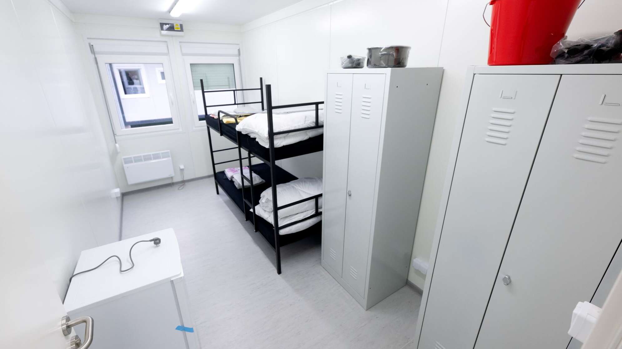 Containerunterkunft für Geflüchtete