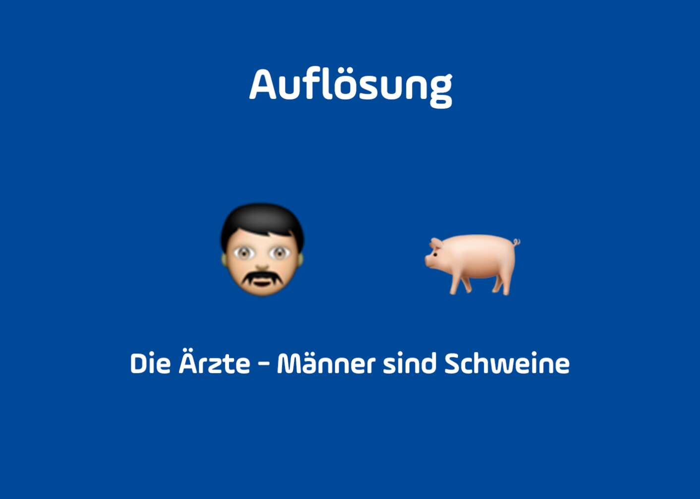 Emoji Männer sind Schweine Auflösung