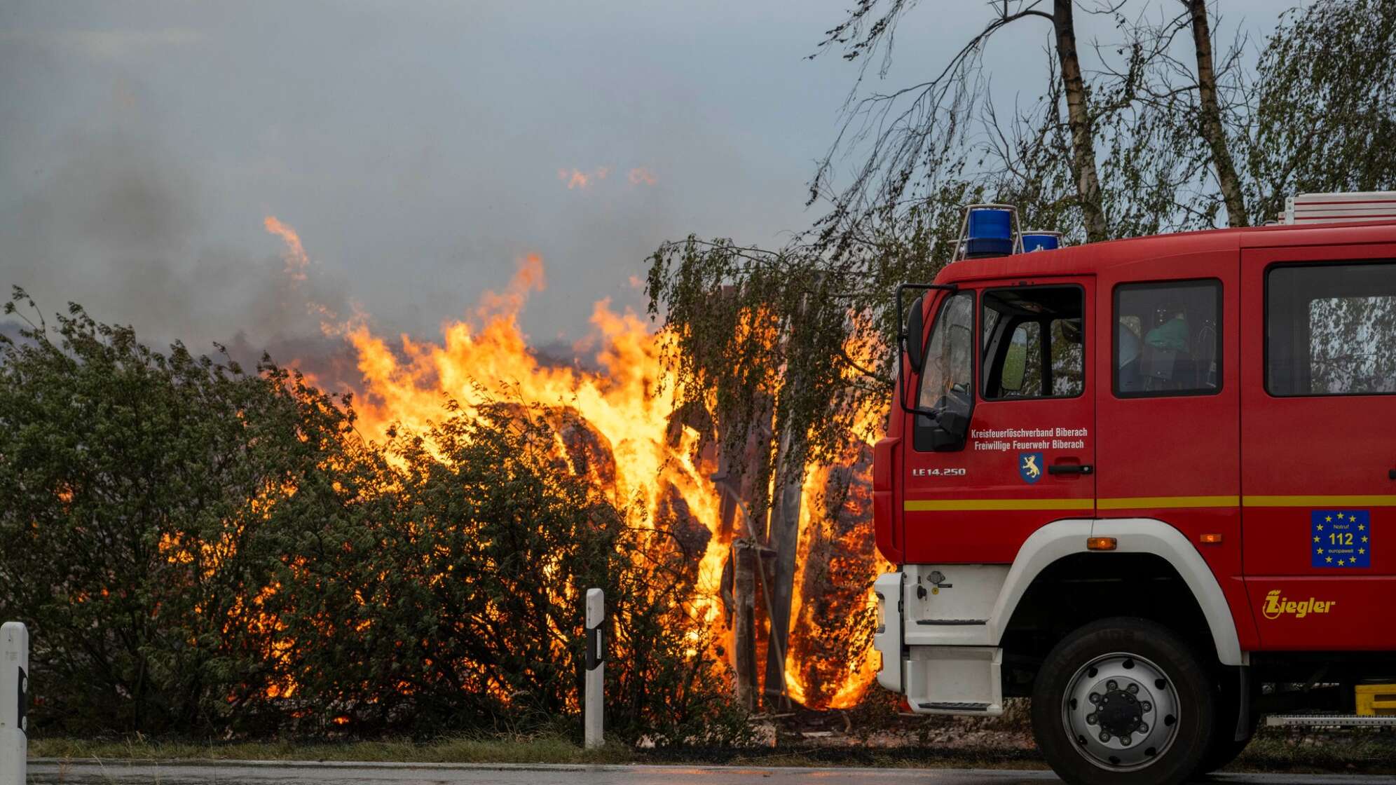 Millionenschaden durch Brand in einem Holzwerk