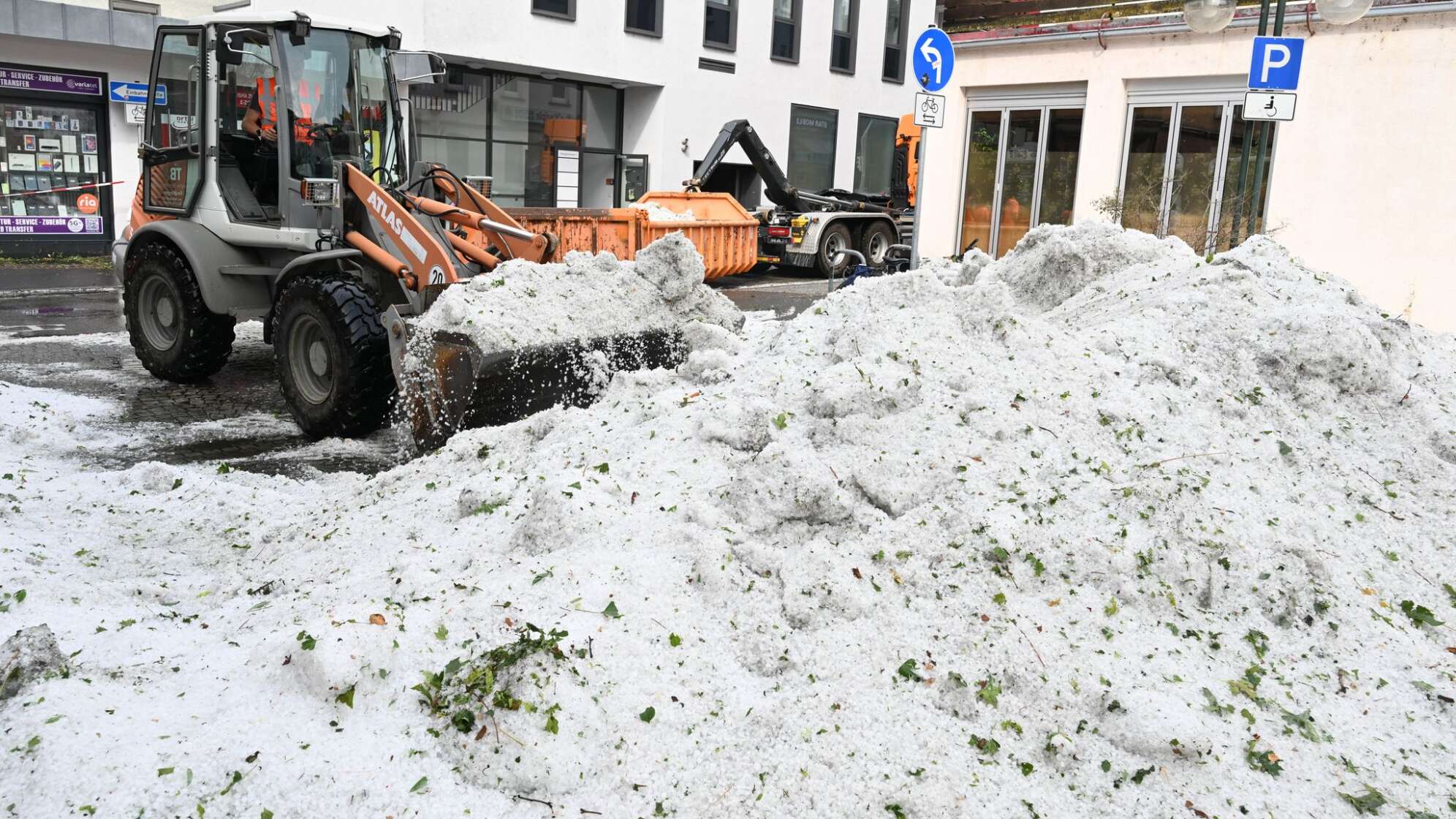 Unwetter in Baden-Württemberg - Hagel