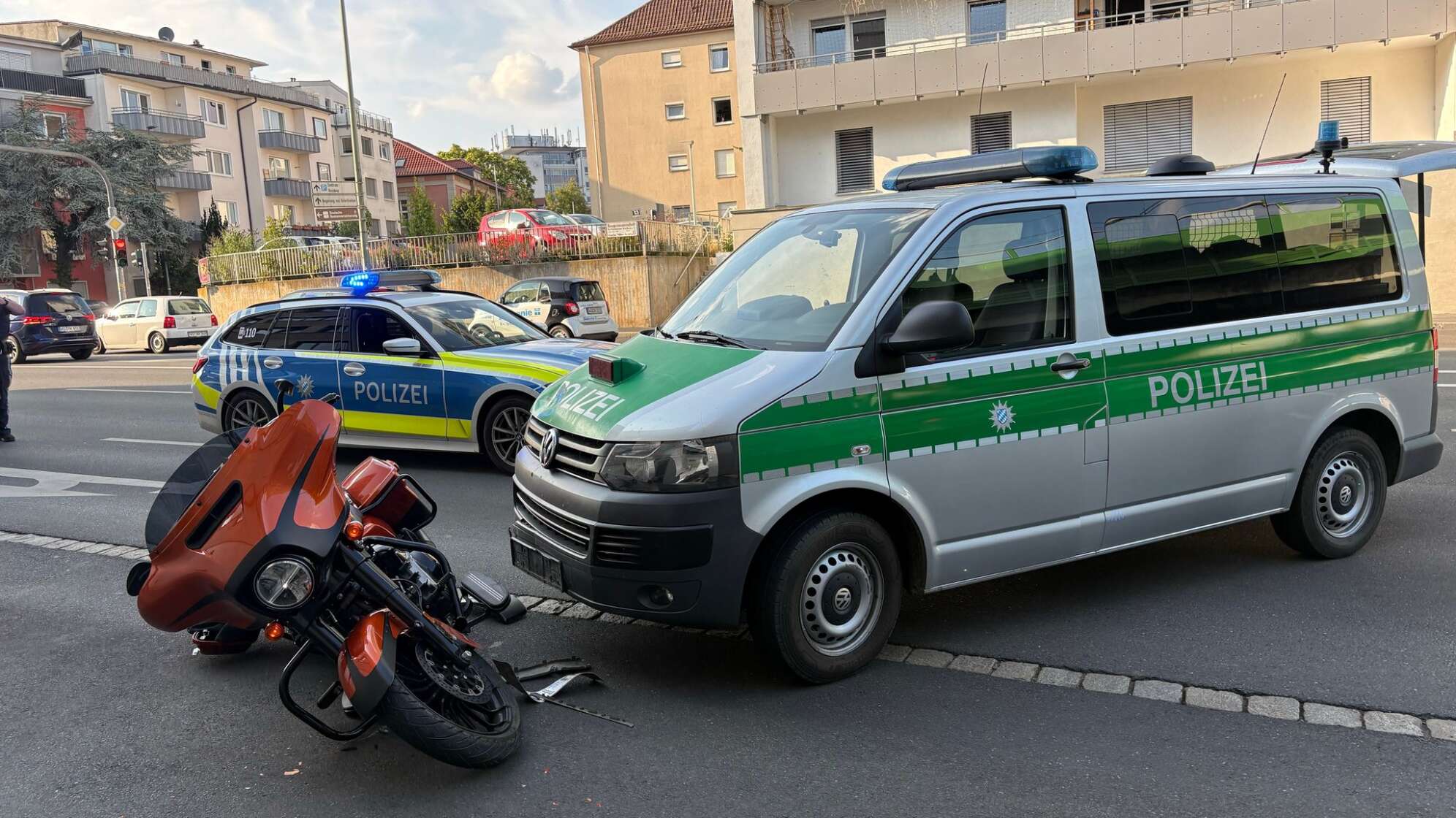 Motorradfahrer flüchtet vor Kontrolle