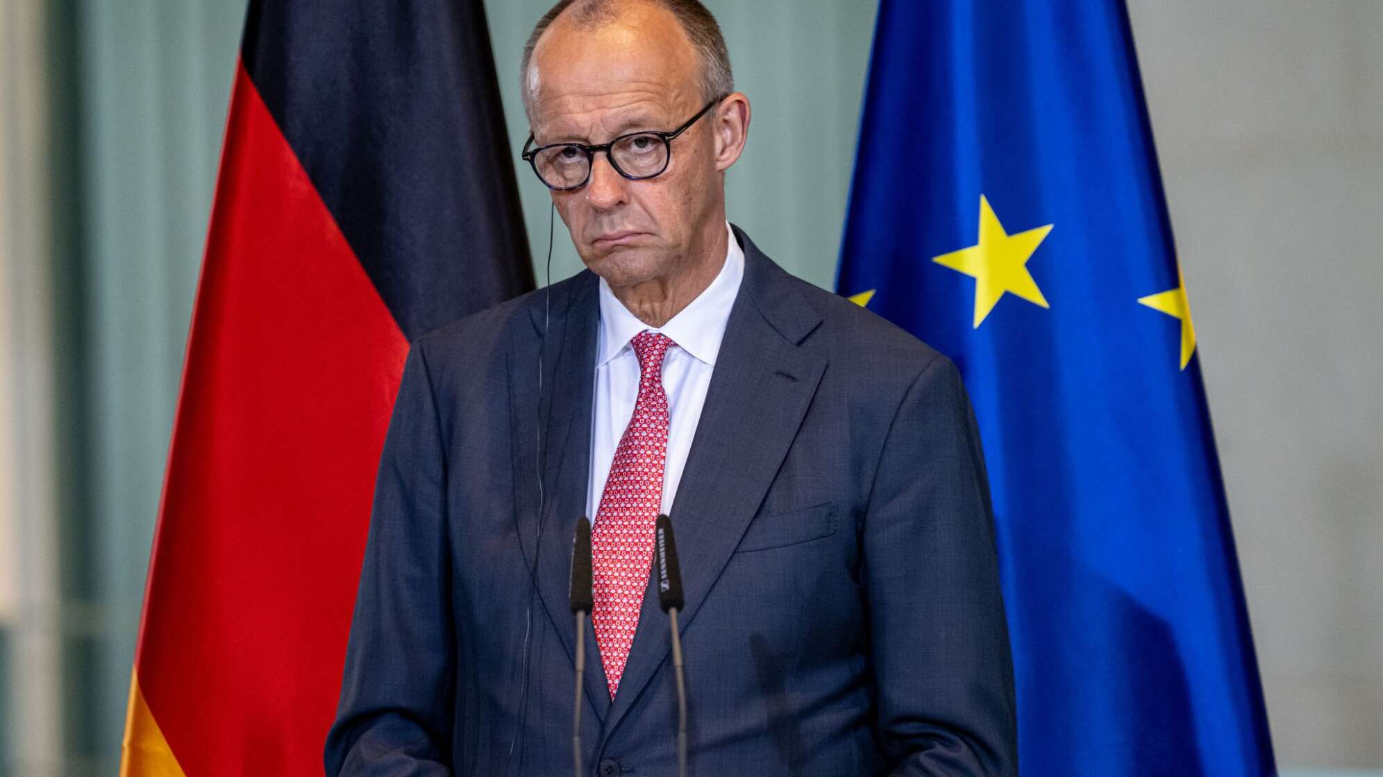 Pressekonferenz mit Bundeskanzler Merz