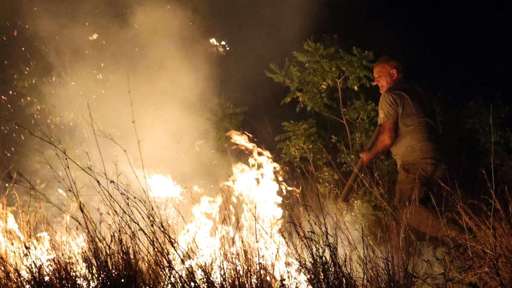 Waldbrand auf Sizilien