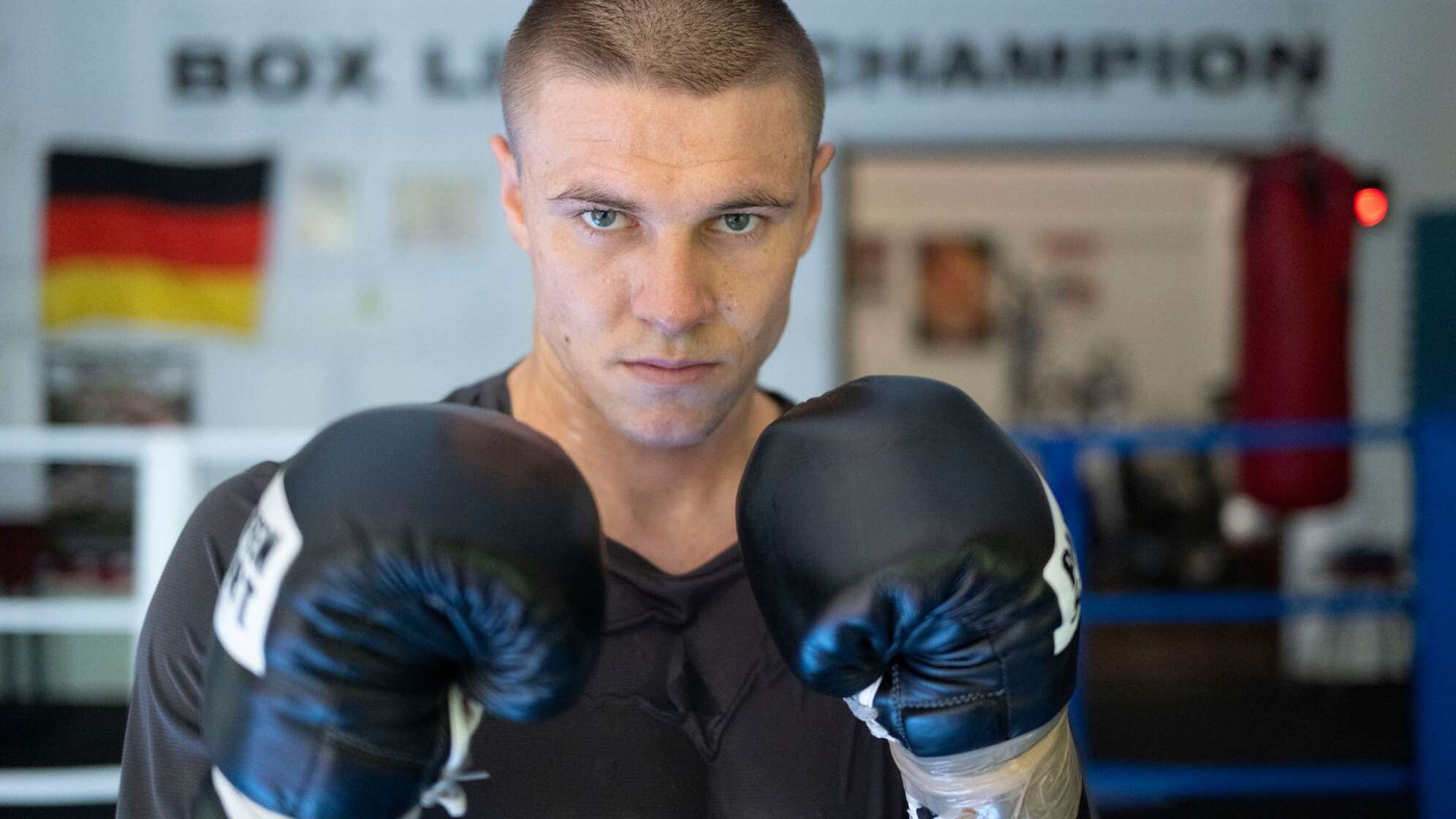 Boxen: Supermittelgewicht, Zachenhuber beim Training