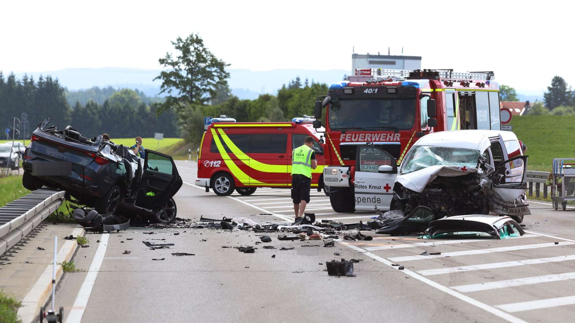 Zwei Tote nach Unfall auf Bundesstaße 12