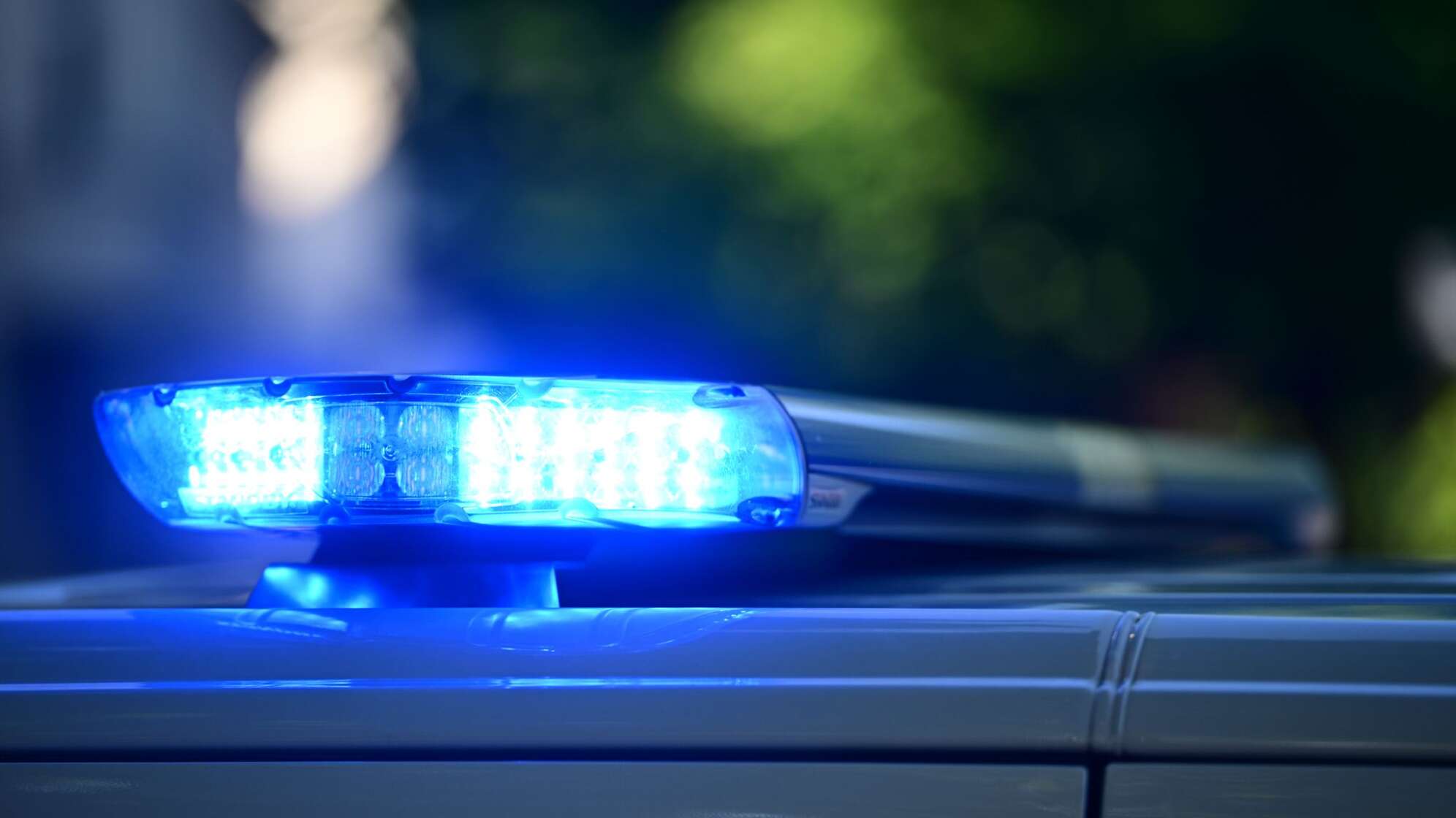 Blaulicht auf einem Polizeiauto