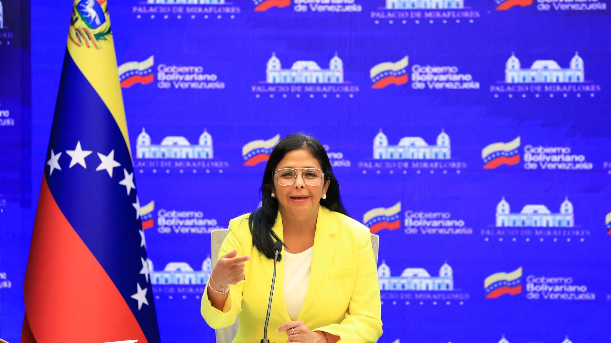 Geschäftsführende Präsidentin Delcy Rodríguez