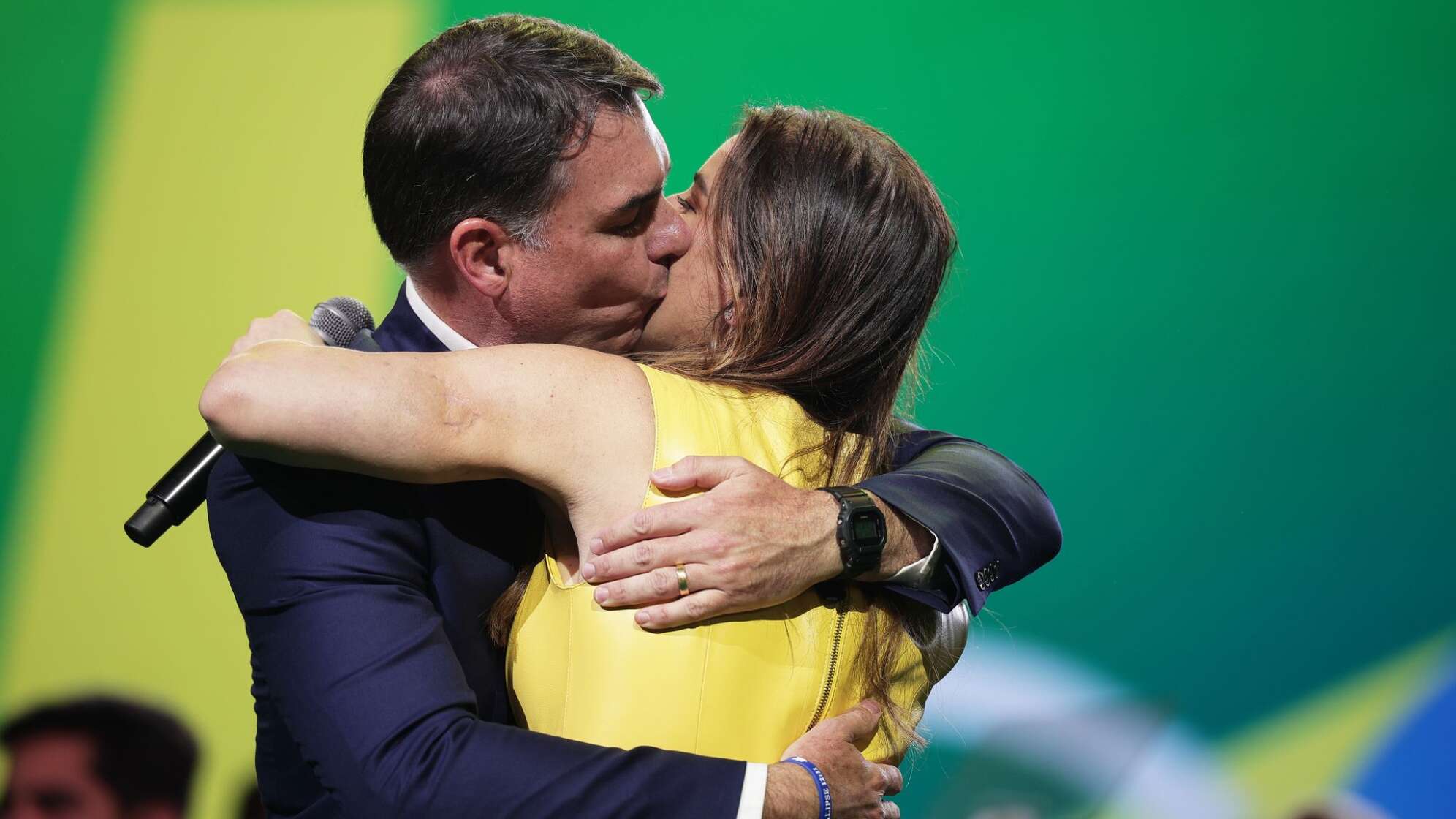 Flavio Bolsonaro beim Parteitag