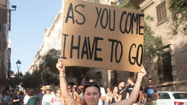 Erneut Protest gegen Massentourismus auf Mallorca