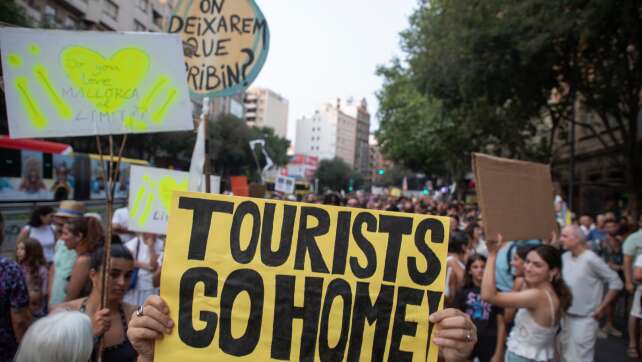 Erneut Protest gegen Massentourismus auf Mallorca