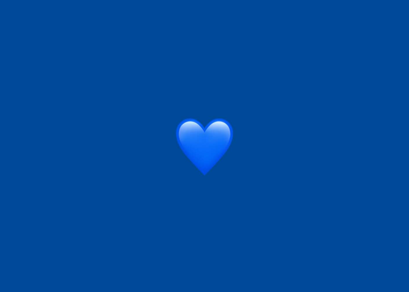Emoji blaues Herz