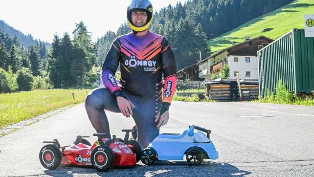 Tempo-Rekord mit Bobby-Car: 149,875 km/h
