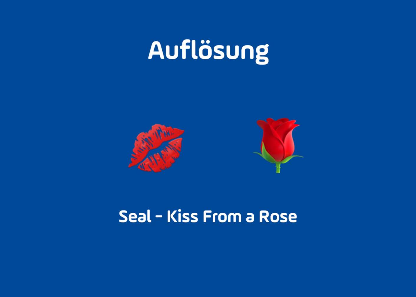 Emoji Kuss und Rose Auflösung