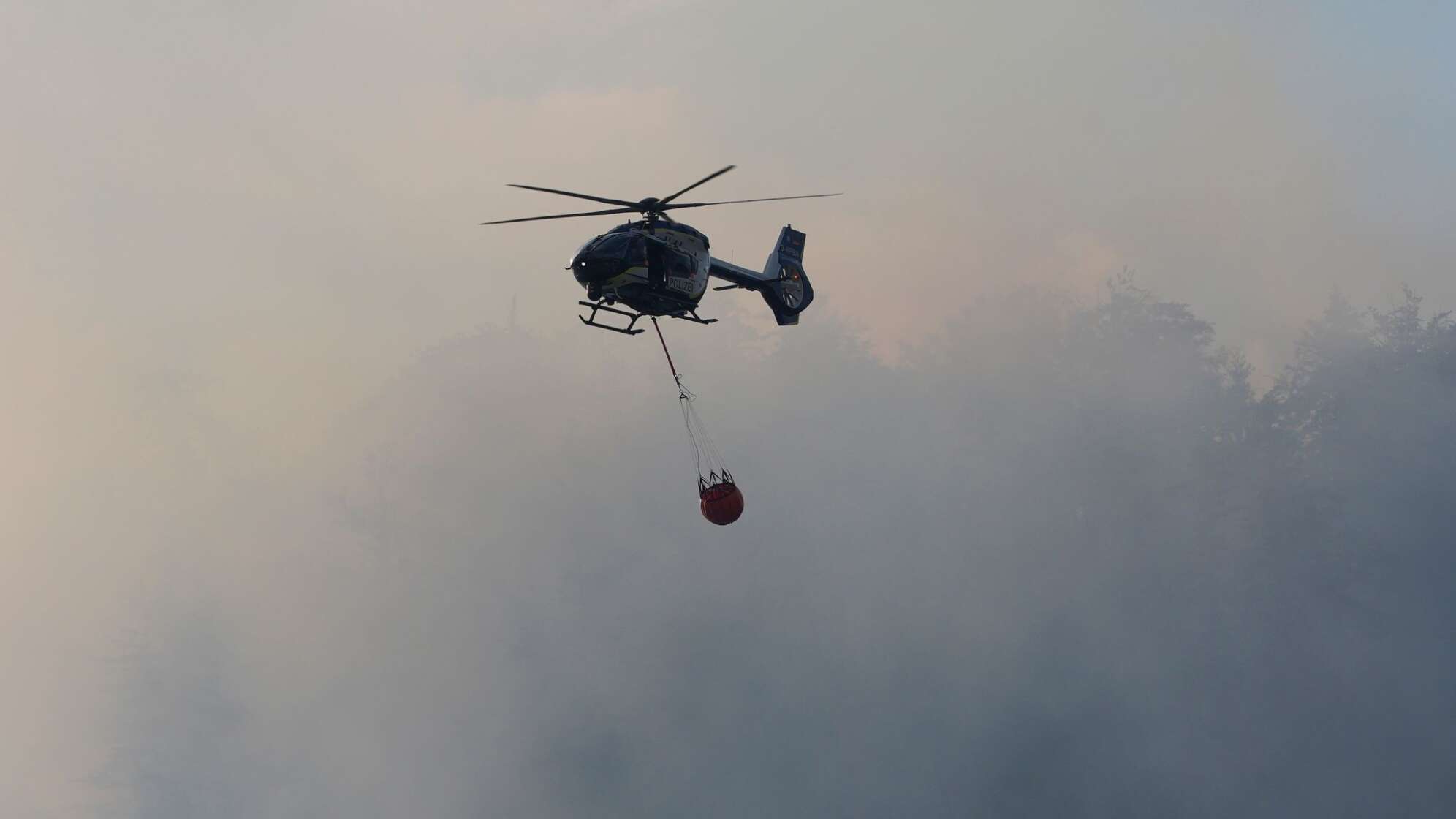 Brand im Bergwald in den Chiemgauer Alpen