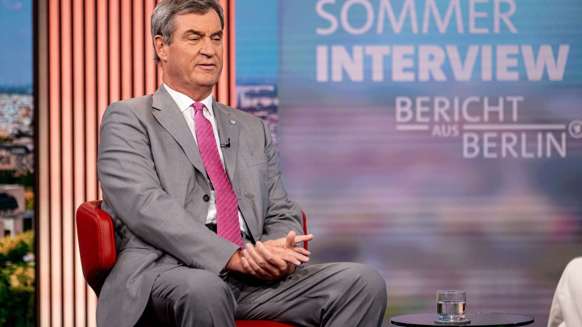 ARD-Sommerinterview mit CSU-Chef Söder