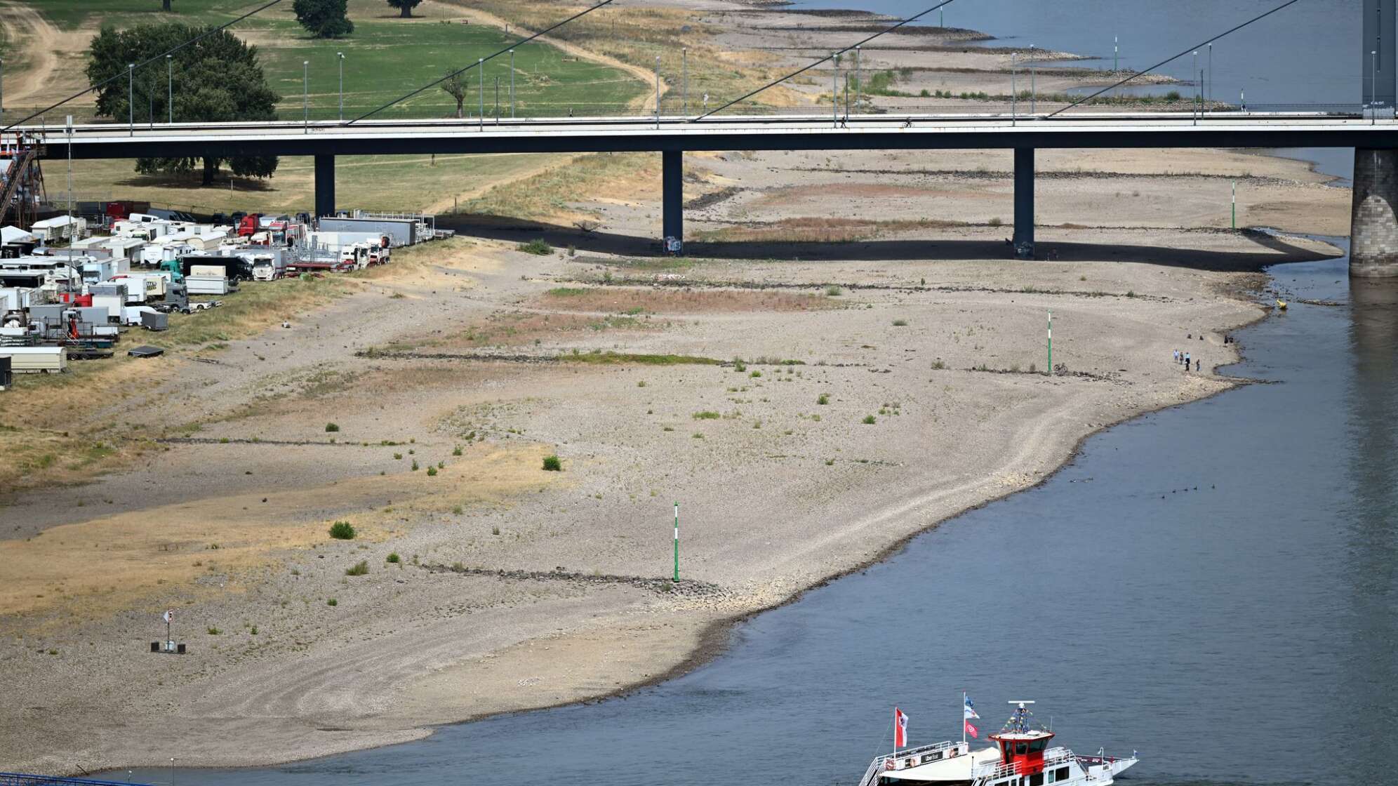 Niedrigwasser im Rhein