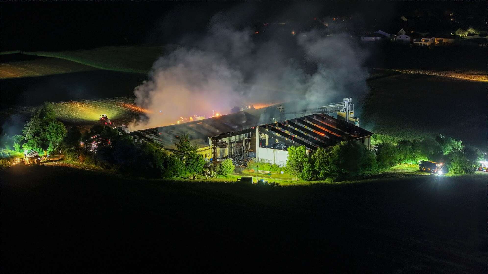 Schweine sterben bei Brand in Ried im Landkreis Aichach-Friedberg