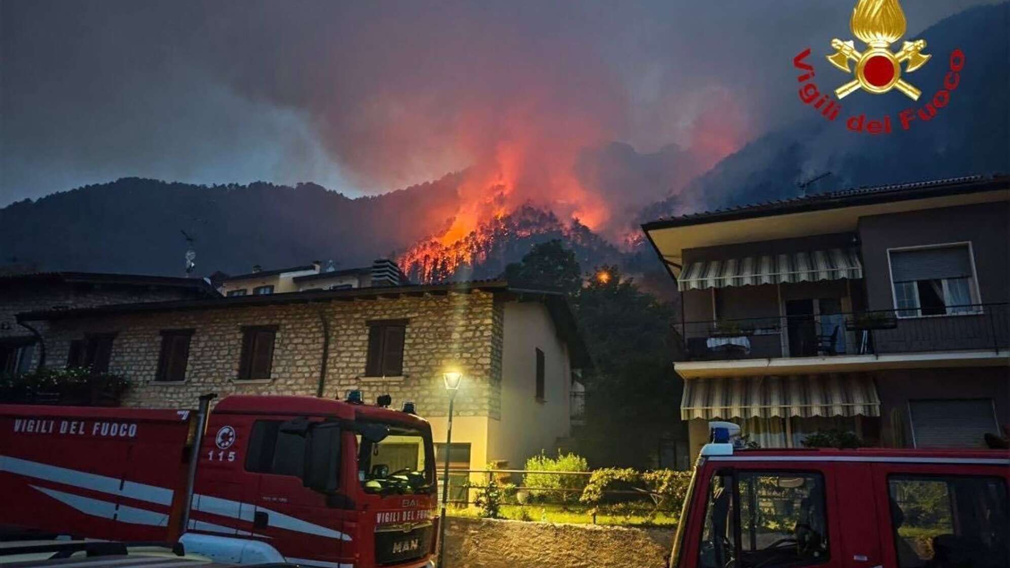 Waldbrand am Gardasee