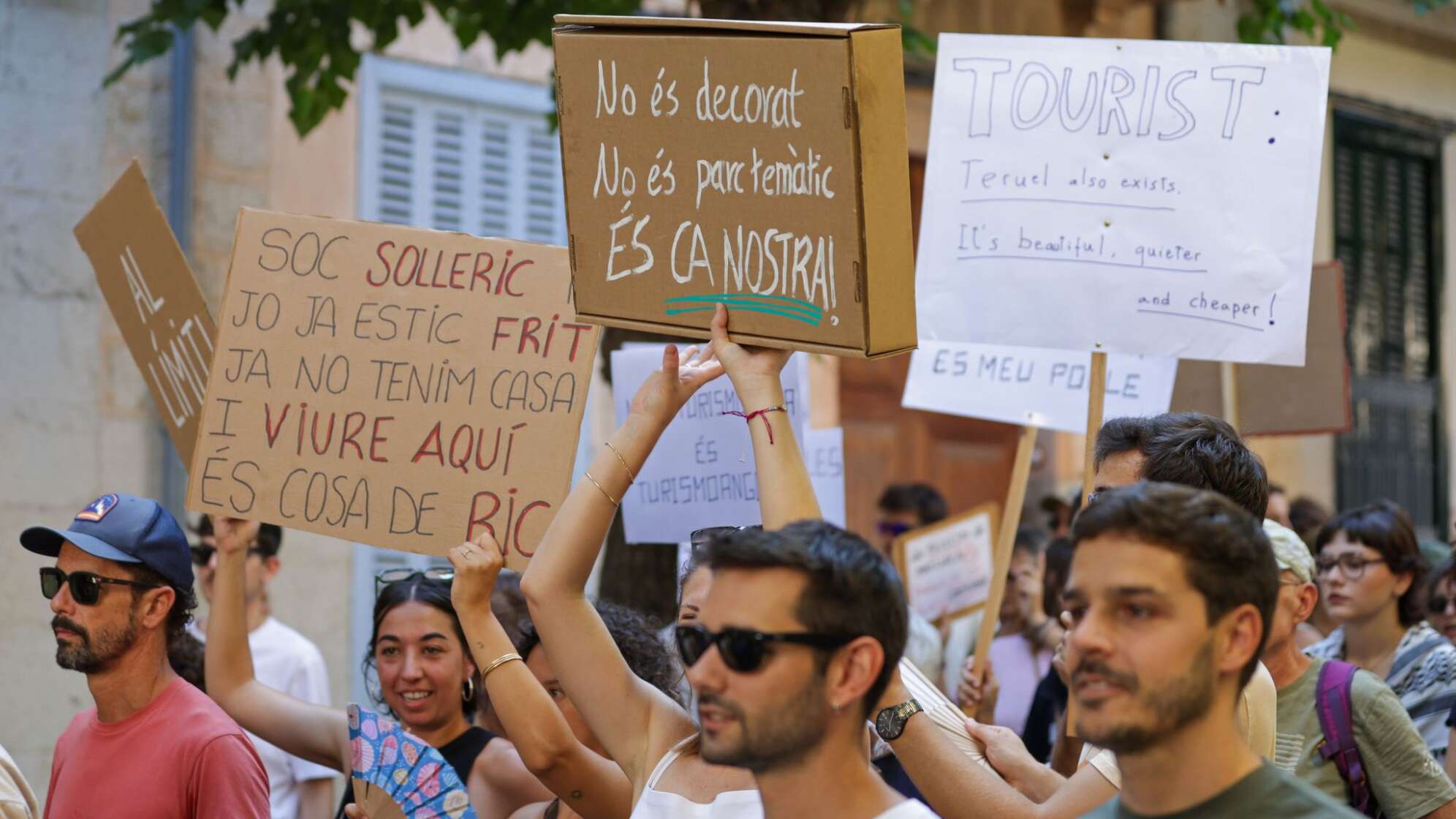 Protest gegen den Massentourismus auf Mallorca
