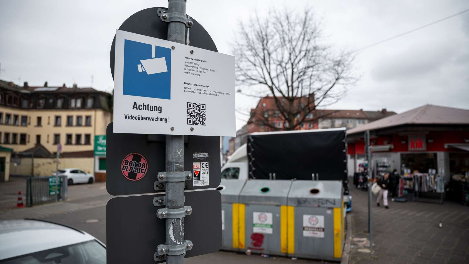 Videoüberwachung an Glascontainern