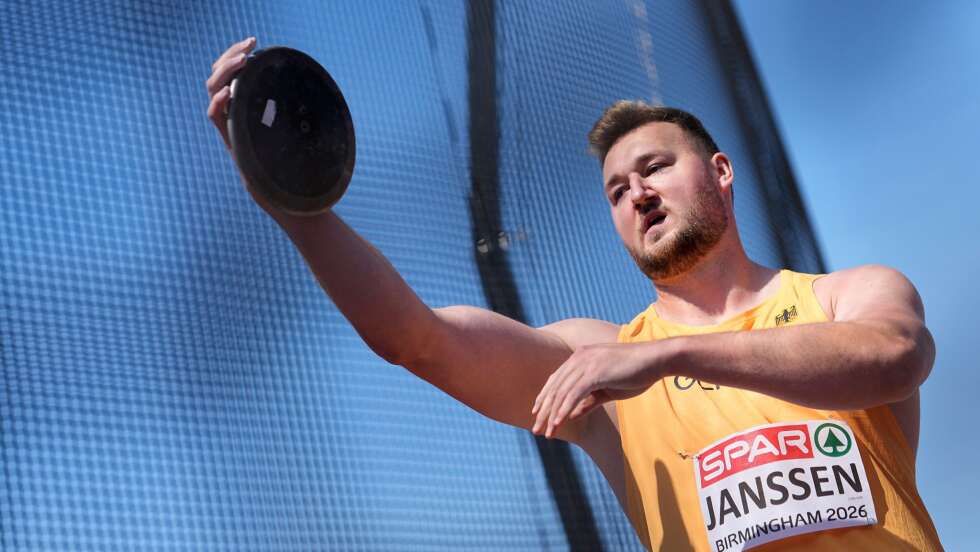 Fast 70 Meter: Diskuswerfer Janssen jubelt über EM-Bronze